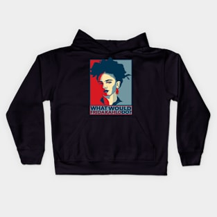 Frida Kahlo Surrealistic Strokes Kids Hoodie